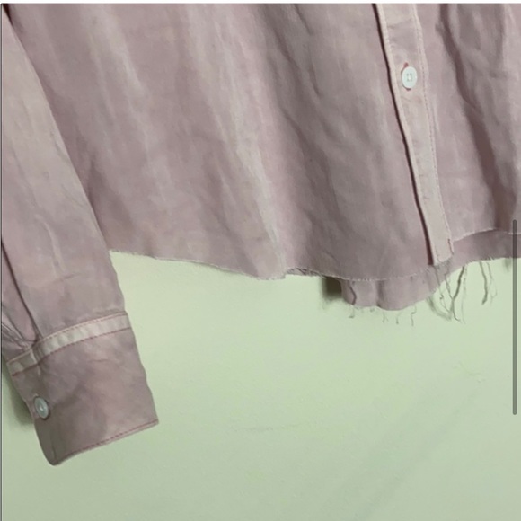 RAILS - Ingrid raw button up long sleeve in dusty rose size small - Picture 7 of 11